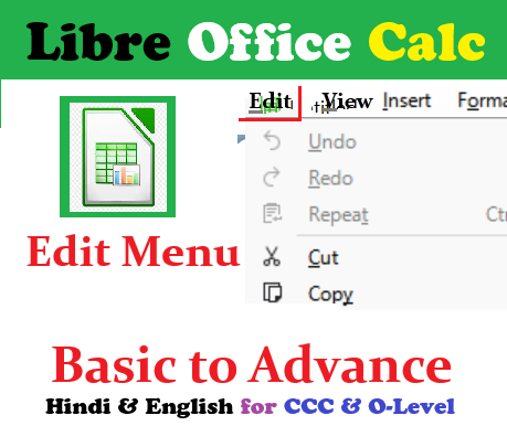 Libre Offce Calc Edit Menu